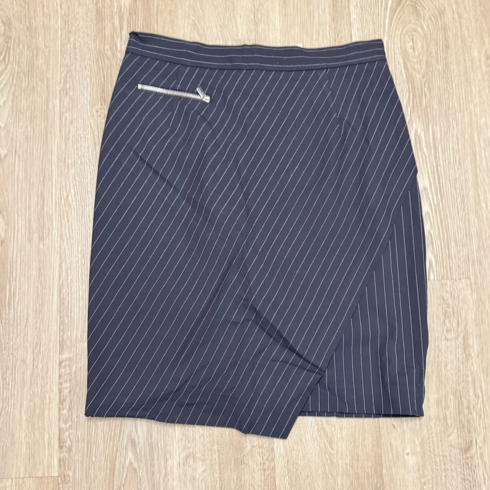 H&M Pinstripe Pencil Skirt